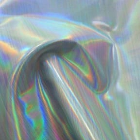 Splendor Iridescent Hologram Lame Silver, by the yard