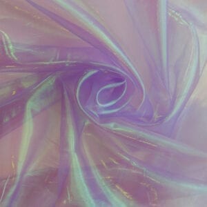 Lunar Pearlized Iridescent Organza Lavender, by the yard
