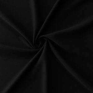 Luxe Stretch Micro Gabardine Fabric Black, by the yard