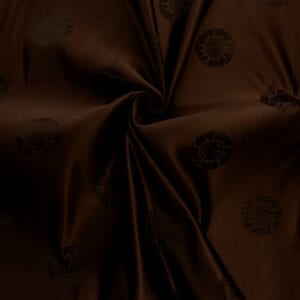30″ Silk Chinese Brocade Fabric Shou Brown 10 yard bolt