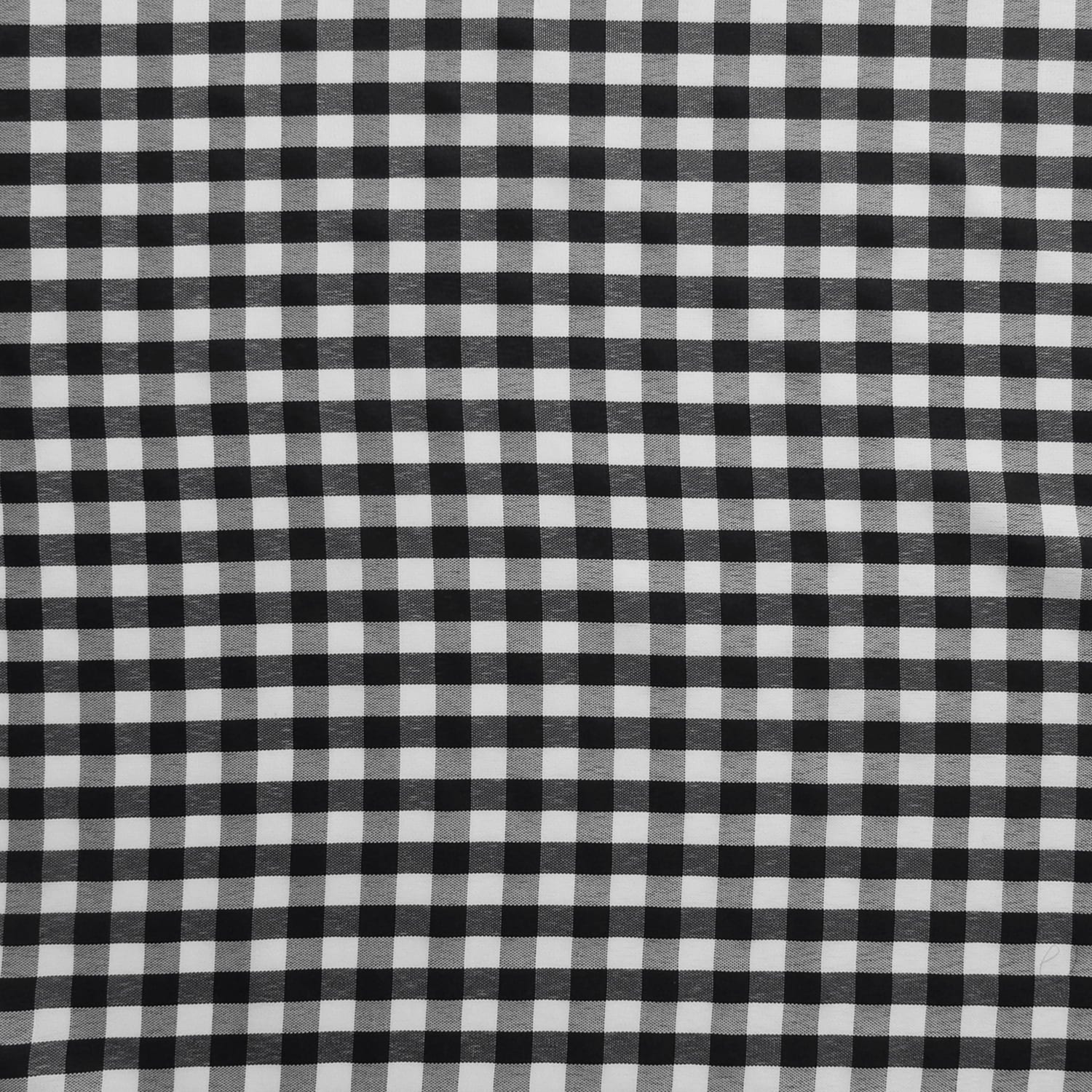 60" Gingham Cotton Blend Fabric Large Check Black, by the yard