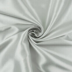 SALE Charmeuse Fabric Silver, by the yard