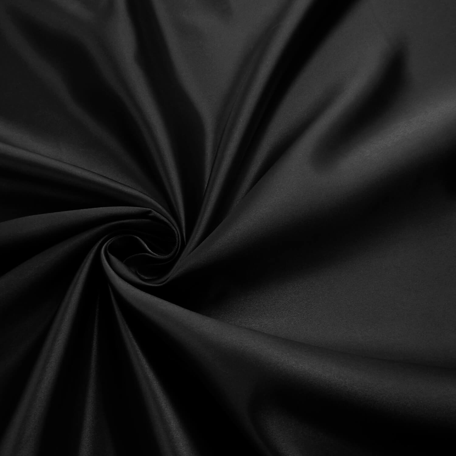 Wholesale Jubilant Bridal Satin Fabric Black 75 yard roll - Image 3