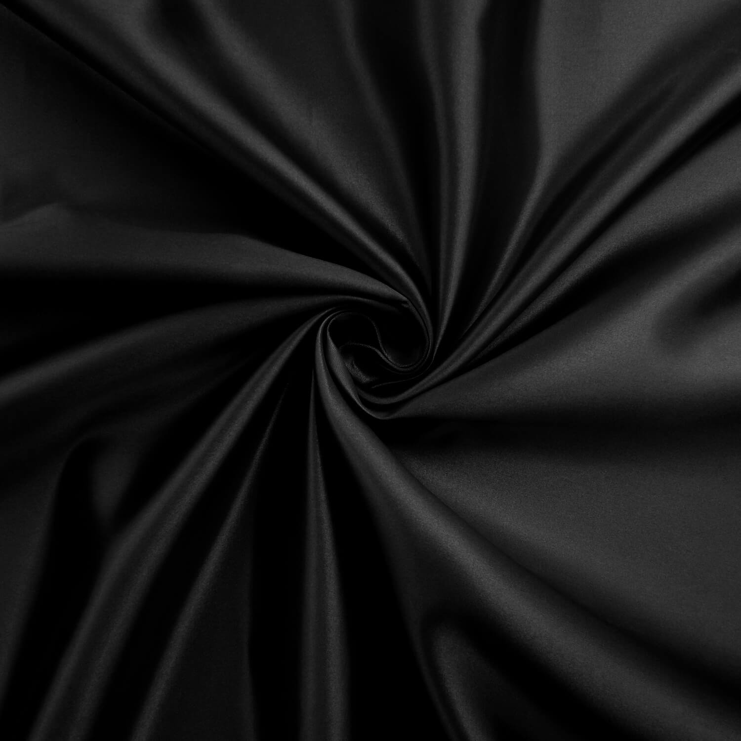 Wholesale Jubilant Bridal Satin Fabric Black 75 yard roll - Image 2
