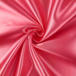 Jubilant Bridal Satin Fabric Geranium, by the yard