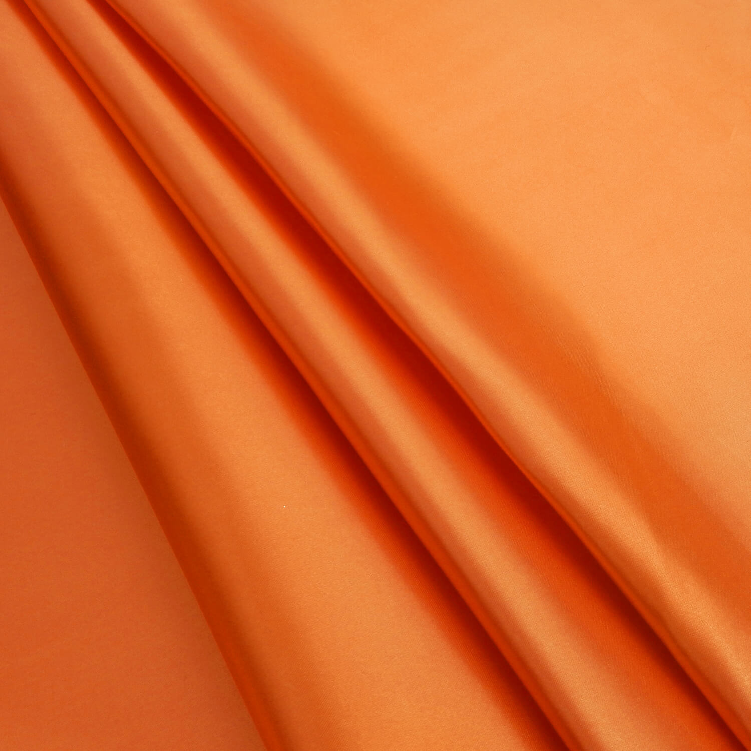 Jubilant Bridal Satin Fabric Orange, by the yard - Image 3