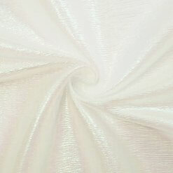 Moonglow Iridescent Crinkle Organza Fabric White Ice 120 yard roll