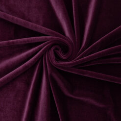 Wholesale Stretch Spandex Velvet Fabric Eggplant 25 yard bolt