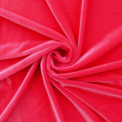 Wholesale Stretch Spandex Velvet Fabric Vibrant Azalea 62 yard roll