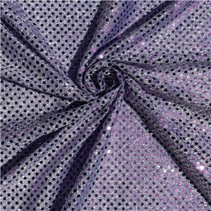 SALE Luxe Stretch Confetti Sequin Dot Fabric Jelly-Silver, By The Yard