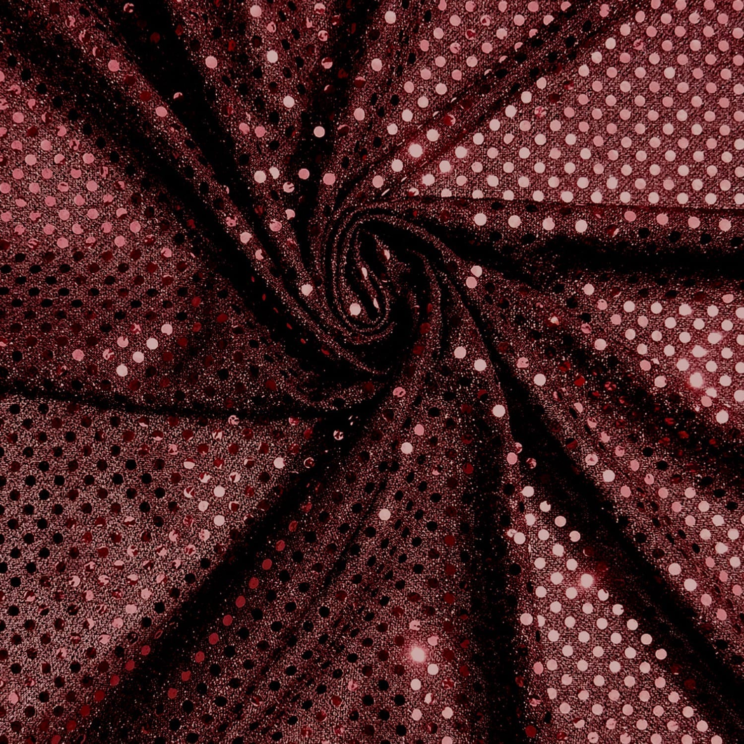 SALE Luxe Stretch Confetti Sequin Dot Fabric Wine, by the yard