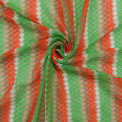 1 Yard - SALE Crochet Look Fabric XS888 Multi