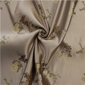 30" Silk Chinese Brocade Fabric Blossom Woodrose 15 yard bolt