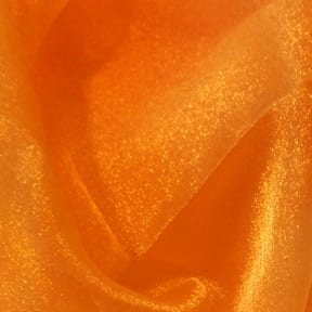 Crystal Sparkle Organza Fabric Orange 50 yard roll