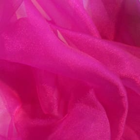 Crystal Sparkle Organza Fabric Fuschia 50 yard roll