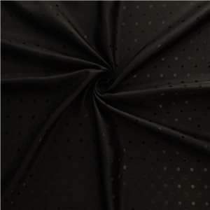 Wholesale Dot Acetate Lining Fabric Black 25 yard bolt