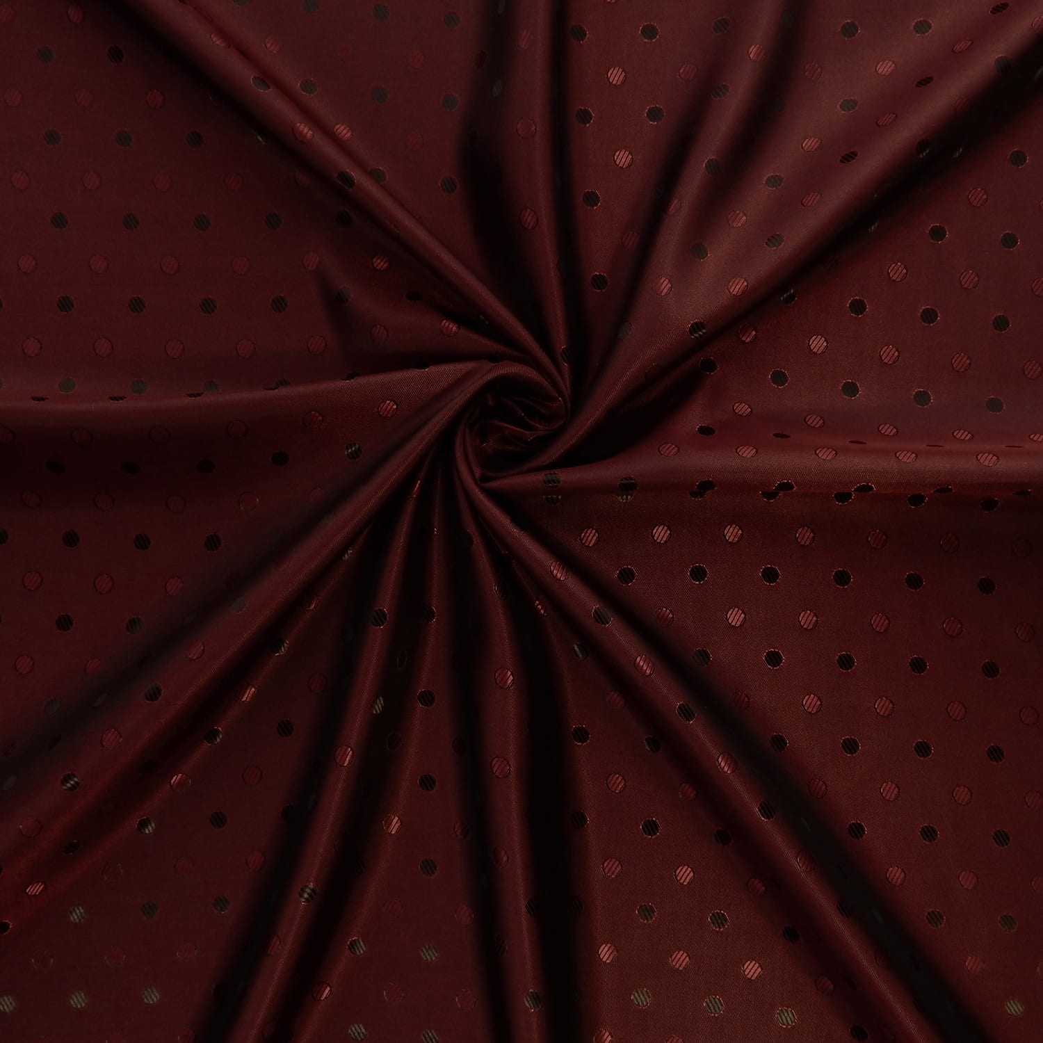 Wholesale Dot Acetate Lining Fabric Merlot/Black 25 yard bolt