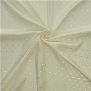 Wholesale Dot Acetate Lining Fabric Off White 25 yard bolt