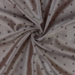 Wholesale Dot Acetate Lining Fabric Beige/Brown 25 yard bolt