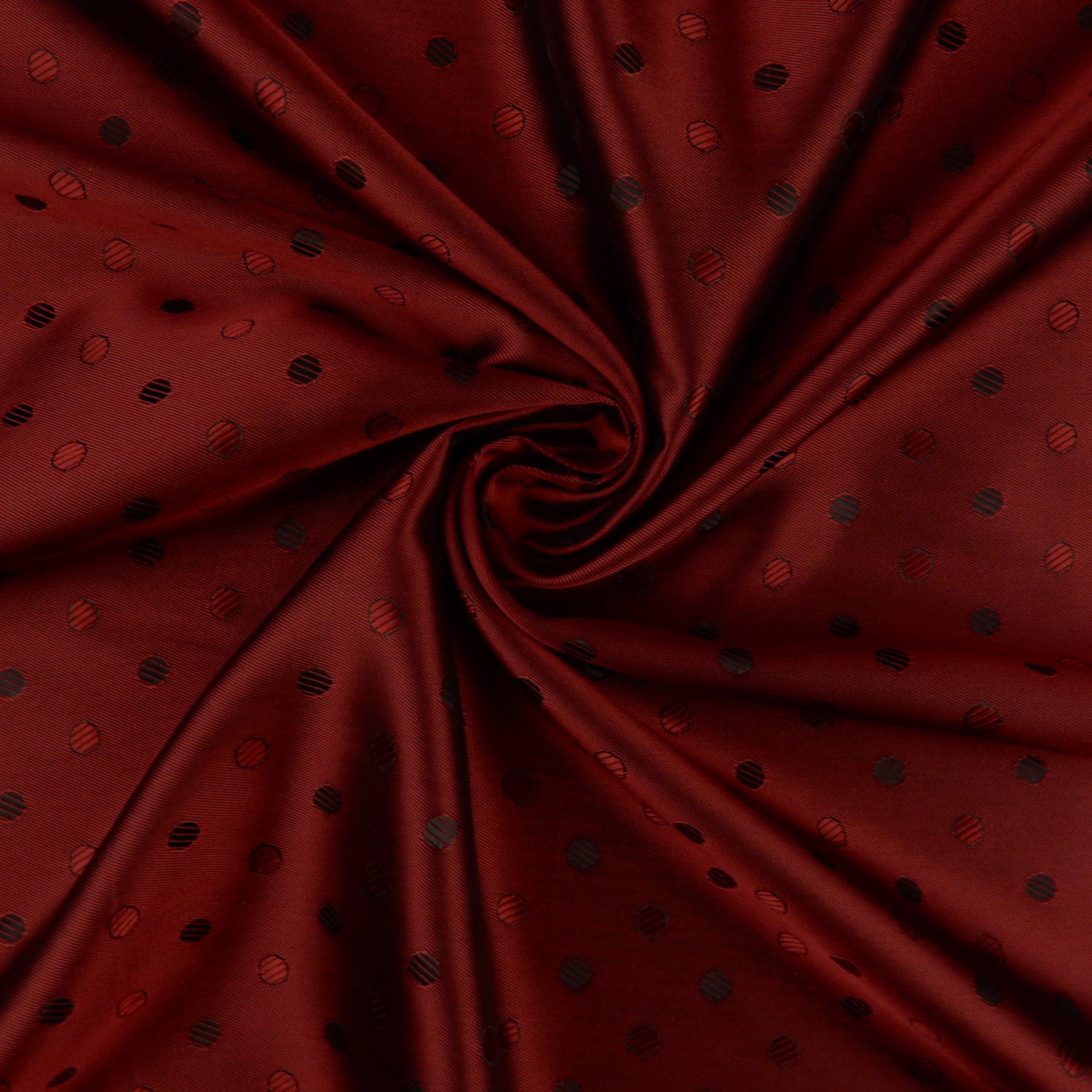 Dot Acetate Lining Fabric Wine/Black, 3.5 yard Pre-Cut