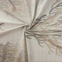 Wholesale Embroidered Coral Reef Decorating Fabric Natural 25 yard bolt