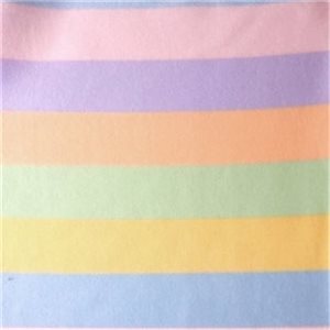 Fleece Print Fun Stripe Pastel, by the yard