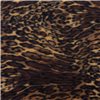 Jungle Cat Amber Printed Fleece Fabric Flat