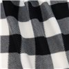 Fleece print Kara Check Black-White Draped 3