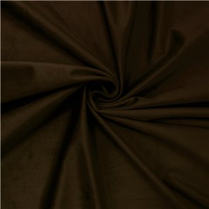 Inherently Fire Retardant Velvet Fabric Brown, by the yard