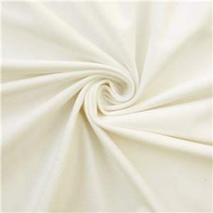 Wholesale Inherently Fire Retardant Velvet Fabric Ivory 25 yard roll