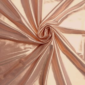Liquid Lame Fabric Copper/White 25 yard bolt