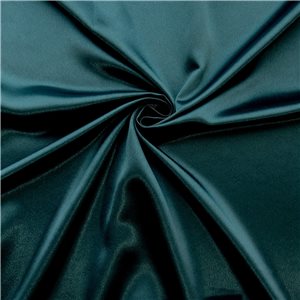 Luxe Crepe Back Satin Fabric Bahama Sea, by the yard