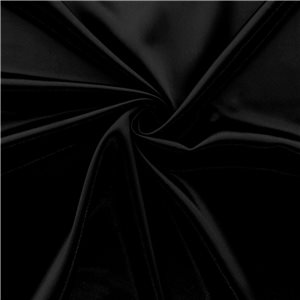 Luxe Crepe Back Satin Fabric Black, by the yard