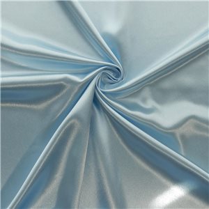Luxe Crepe Back Satin Fabric Light Blue, by the yard