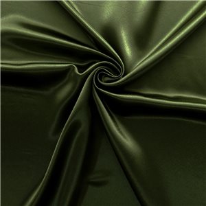 Luxe Crepe Back Satin Fabric Olive, by the yard