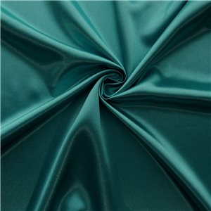 Luxe Crepe Back Satin Fabric Teal, by the yard