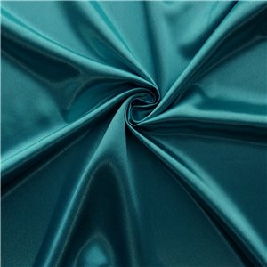 Luxe Crepe Back Satin Fabric Turquoise, by the yard