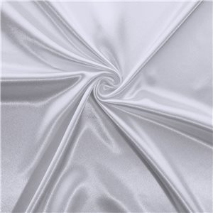Luxe Crepe Back Satin Fabric White, by the yard