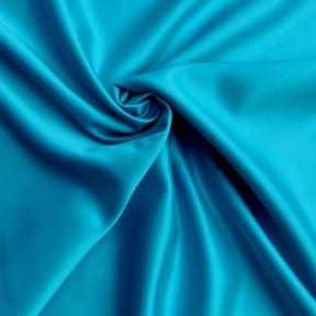Wholesale Heavy Luxe Matte Satin Fabric Calypso Blue 25 yard bolt
