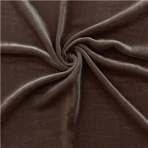 Wholesale Venus Luxe Silk Velvet Fabric Chestnut 25 yard bolt