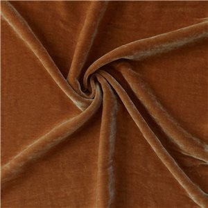 Wholesale Venus Luxe Silk Velvet Fabric Cinnamon 25 yard bolt