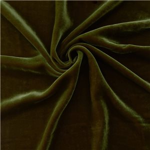 Wholesale Venus Luxe Silk Velvet Fabric Olive/Cerise 25 yard bolt