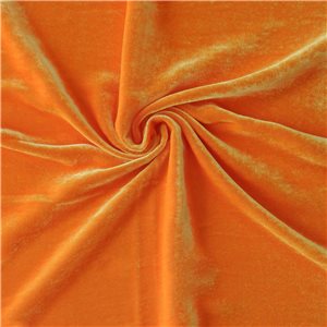 Wholesale Venus Luxe Silk Velvet Fabric Orange/Yellow 25 yard bolt