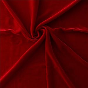 Wholesale Venus Luxe Silk Velvet Fabric Red 25 yard bolt