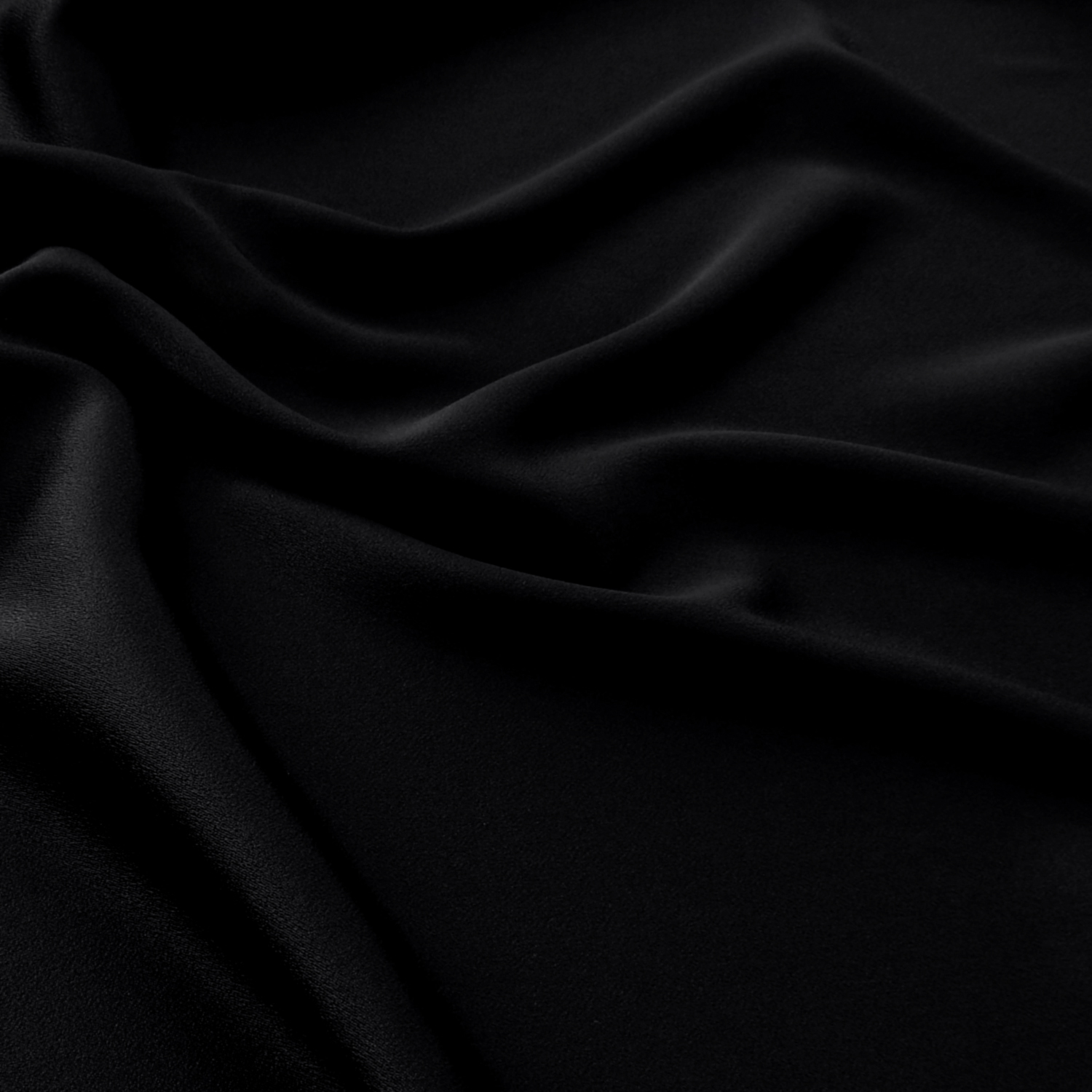 Wholesale Stretch Triacetate Crepe Back Satin Fabric Black 25 yard bolt - Image 3