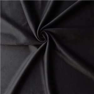 Luxe Stretch Two-Ply Microfiber Suede/Scuba Fabric Black 25 yard bolt