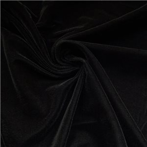 Wholesale Luxe Triple Velvet Fabric Black 30 yard bolt