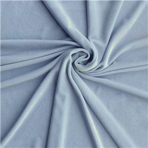 Wholesale Medici Stretch Velvet Fabric Light Blue 65 yard roll