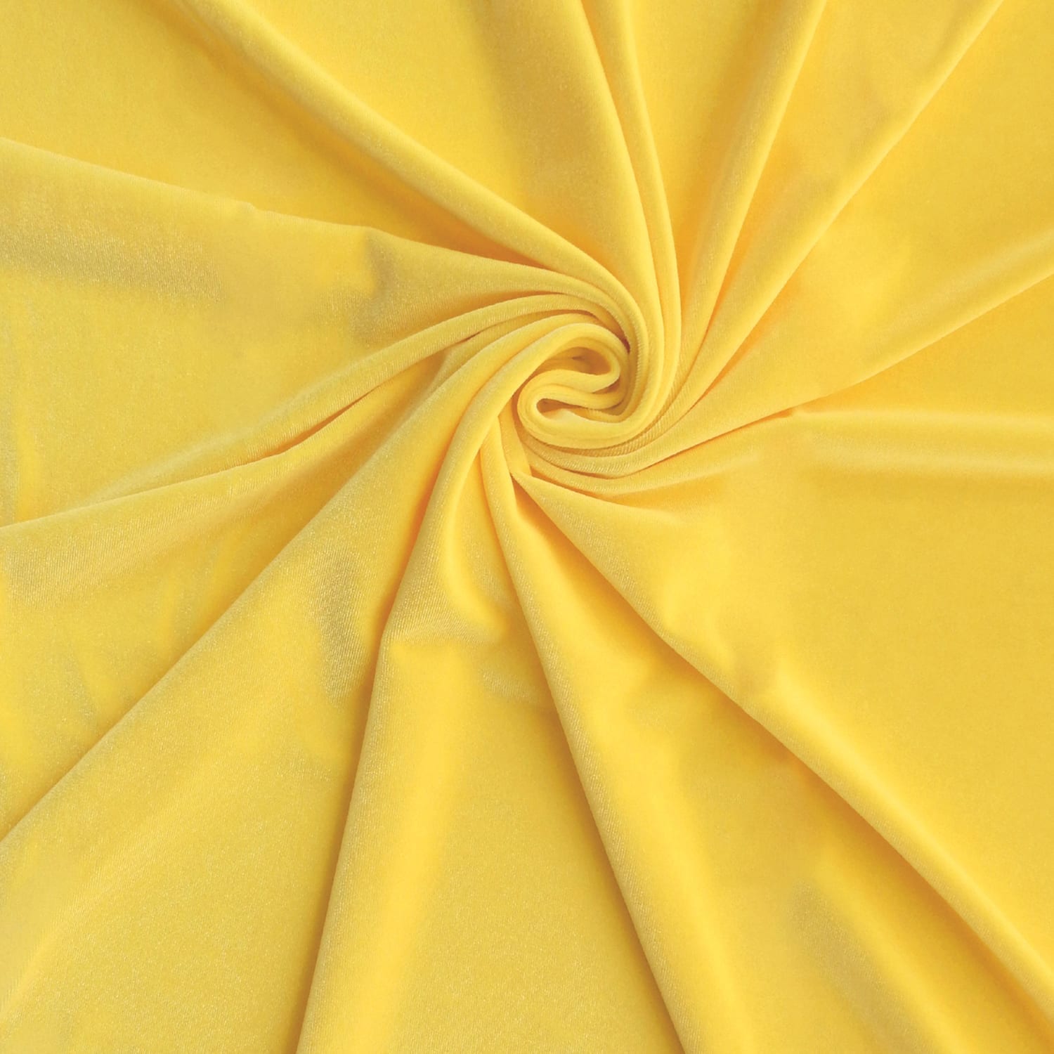 Wholesale Medici Stretch Velvet Fabric Yellow 65 yard roll