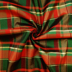 Wholesale Metallic Yarn Dyed Plaid Fabric Christmas 25 yard bolt
